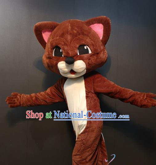 Cosplay Cartoon Cat Costume Children Day Celebration Stage Performance Walking Cartoon Clothing and Headwear for Adults