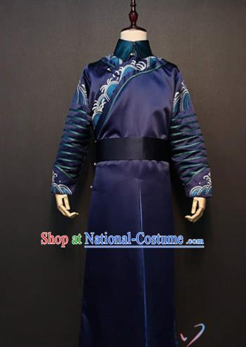 China Ancient Court Eunuch Clothing Drama Qing Dynasty Minister Costume for Men