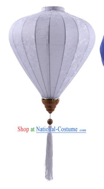 Handmade Chinese Classical White Silk Palace Lanterns Traditional New Year Decoration Lantern Spring Festival Lamp