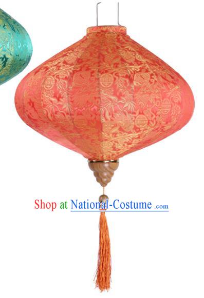 Handmade Chinese Red Silk Palace Lanterns Traditional New Year Decoration Lantern Classical Festival Hanging Lamp