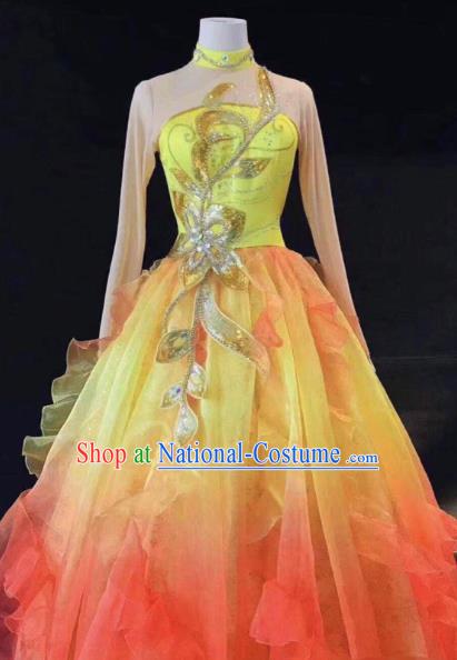 China Opening Dance Dress Traditional Classical Dance Costume Spring Festival Gala Dancers Clothing