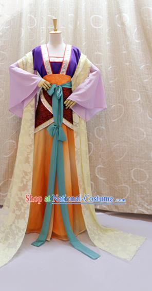 China Cosplay Goddess Hanfu Dress Custom Clothing Traditional Ancient Palace Lady Costumes Full Set