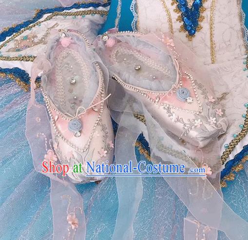 Custom Ballet Dance Shoes Halloween Cosplay Wedding Shoes Bride Pink Shoes