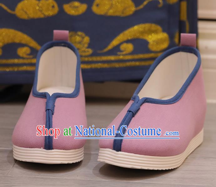 China Opera Shoes Princess Shoes Handmade Pink Cloth Shoes Hanfu Shoes Women Shoes