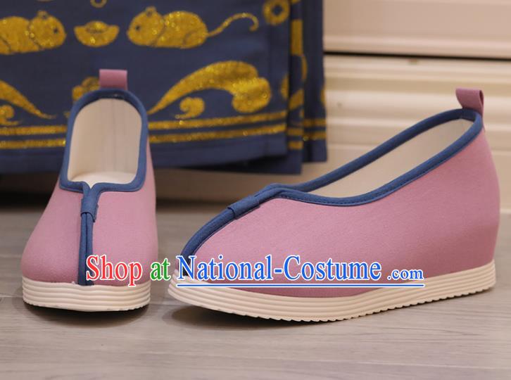 China Opera Shoes Princess Shoes Handmade Pink Cloth Shoes Hanfu Shoes Women Shoes