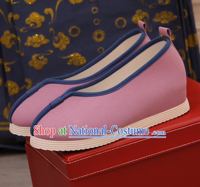 China Opera Shoes Princess Shoes Handmade Pink Cloth Shoes Hanfu Shoes Women Shoes