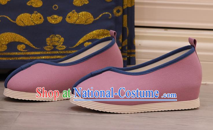 China Opera Shoes Princess Shoes Handmade Pink Cloth Shoes Hanfu Shoes Women Shoes