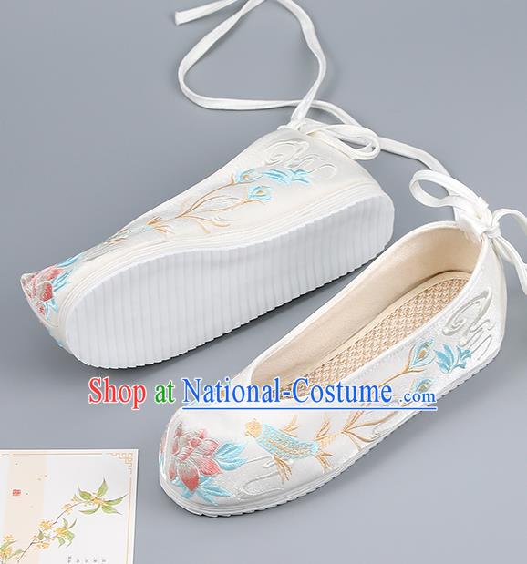 Traditional China Handmade Hanfu Shoes Princess Shoes National Shoes Embroidered Shoes Ming Dynasty Shoes