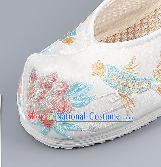 Traditional China Handmade Hanfu Shoes Princess Shoes National Shoes Embroidered Shoes Ming Dynasty Shoes