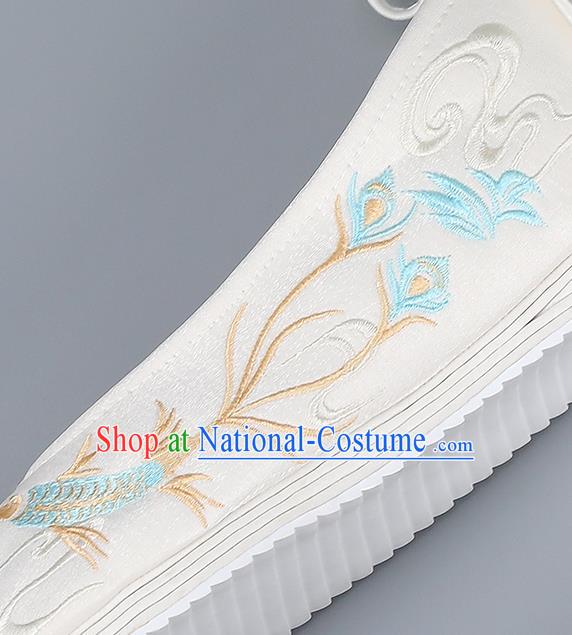 Traditional China Handmade Hanfu Shoes Princess Shoes National Shoes Embroidered Shoes Ming Dynasty Shoes