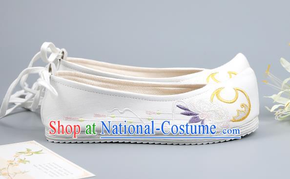 Traditional China Handmade Hanfu Shoes Embroidered Shoes Ming Dynasty Princess Shoes National Shoes