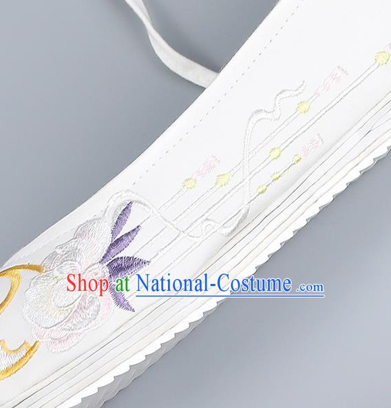 Traditional China Handmade Hanfu Shoes Embroidered Shoes Ming Dynasty Princess Shoes National Shoes