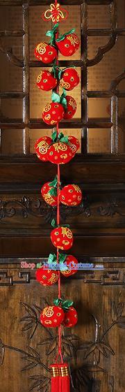 China Traditional Home Decorations Spring Festival Accessories New Year Red Persimmon Pendant