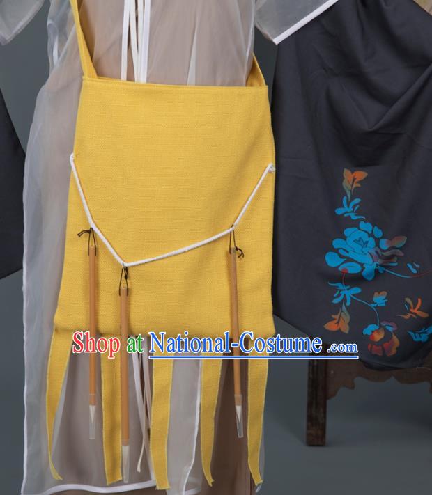 Cosplay Chinese Yuan Dynasty Scholar Costumes Ancient Litterateur Tang Xianzu Clothing