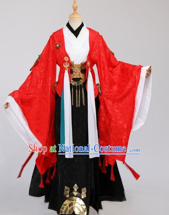 Cosplay Chinese Ming Dynasty Royal Prince Costumes Ancient Emperor Wedding Red Clothing