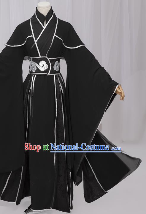 Chinese Tang Dynasty Imperial Bodyguard Black Costumes Ancient Cosplay Chivalrous Expert Clothing