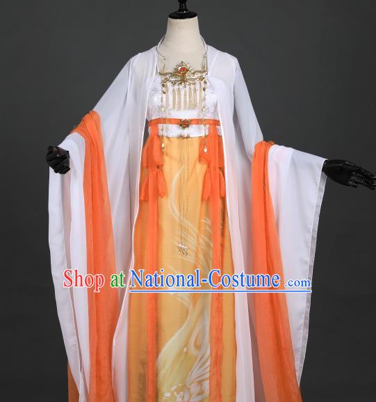 Chinese Tang Dynasty Court Princess Costumes Ancient Imperial Consort Hanfu Dress Palace Apparels