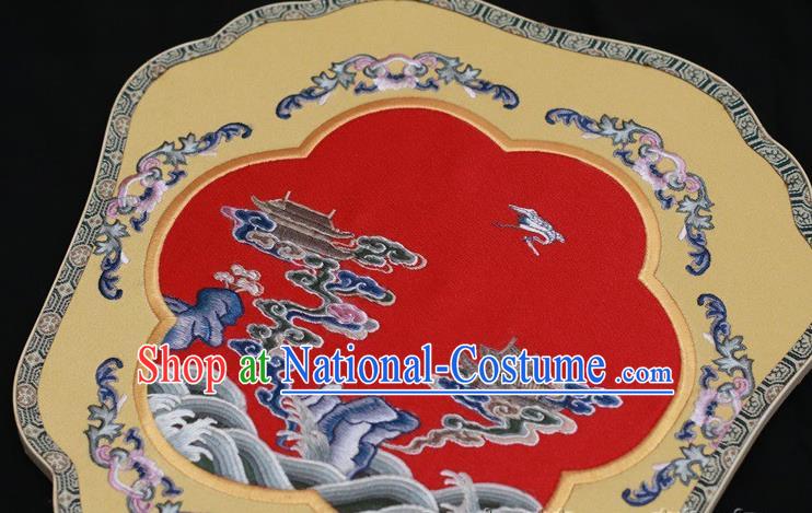 China Ancient Bride Fan Suzhou Embroidery Double Side Fan Palace Fan Classical Dance Silk Fans