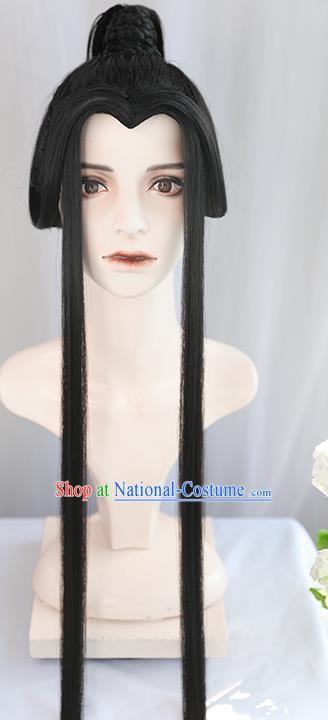 Best Chinese Drama Ancient Crown Prince Wig Sheath China Quality Front Lace Wigs Cosplay Childe Wig