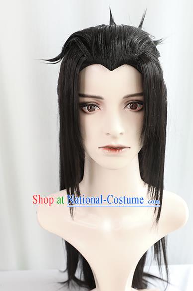 Best Chinese Cosplay Knight Wig Sheath China Quality Wigs Ancient Swordsman Young Hero Wig