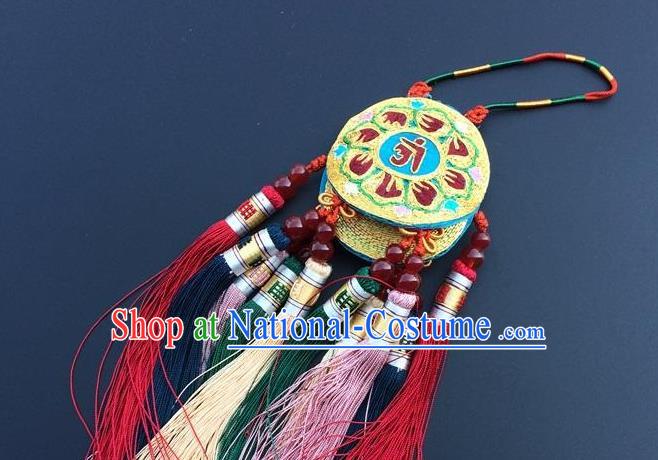 China Traditional Embroidered Car Tassel Pendant Embroidery Lucky Charms Accessories