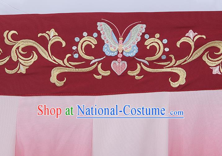 China Traditional Jin Dynasty Palace Princess Historical Costumes Ancient Royal Infanta Hanfu Dress Clothing for Women