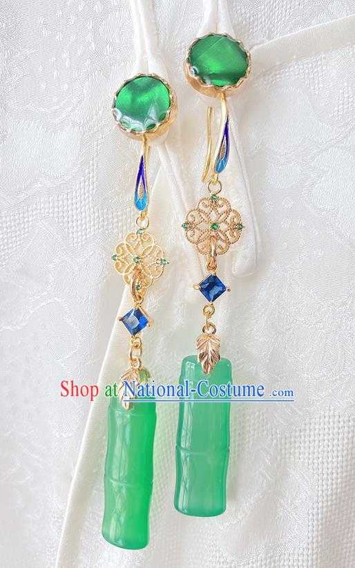 China Handmade Ear Accessories Traditional Hanfu Earrings Women Jewelry