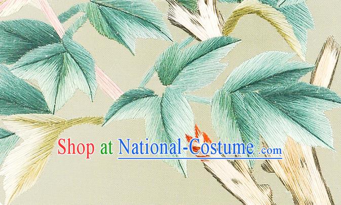 China Embroidered Peony Screen Traditional Home Furnishings Handmade Craft Wood Carving Table Screen