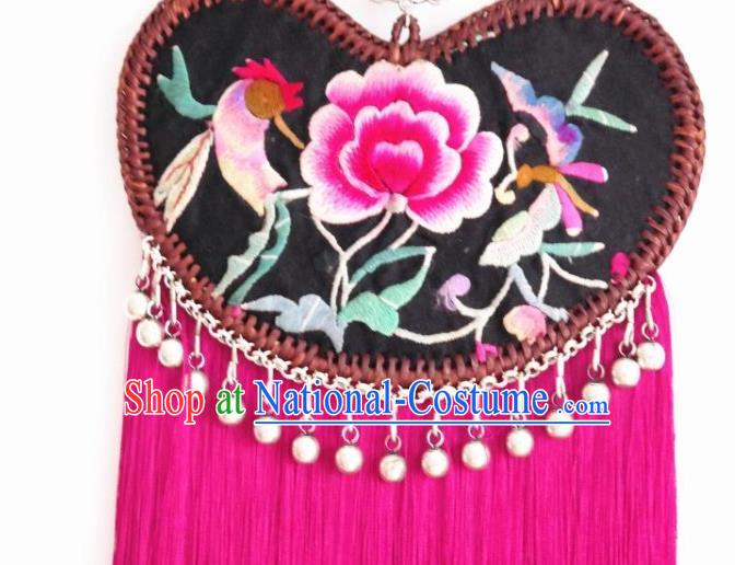 Handmade China National Jewelry Accessories Ethnic Embroidered Necklace