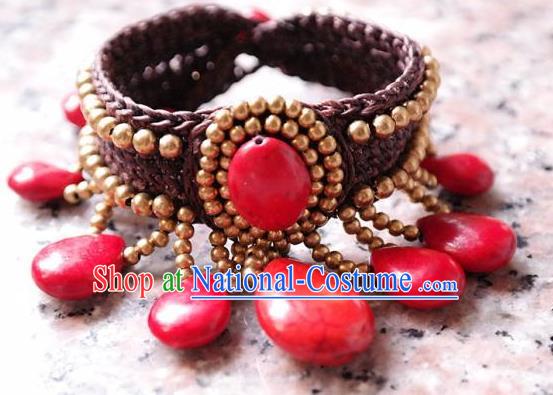 China National Rattan Bangle Individuality Jewelry Accessories Handmade Ethnic Bangle