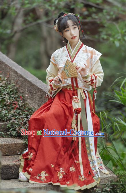 Ancient China Village Lady Costumes Traditional Song Dynasty Country Female Apparels for Women