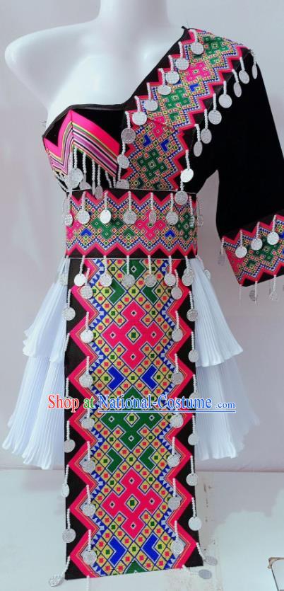 China Yunnan Miao Ethnic Costumes Wenshan Miao Minority Clothing Top Quality Photography Women Dress