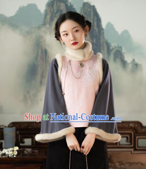 Chinese Tang Suit Embroidered Jacket Republic of China Clothing Traditional Upper Outer Garment Coat for Women