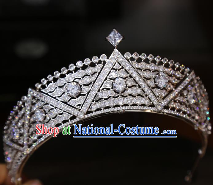 Europe Princess Hair Jewelry Bride Hair Accessories Wedding Zircon Royal Crown