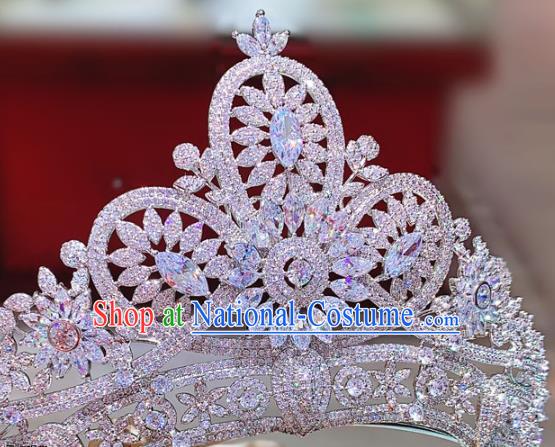 Top Zircon Royal Crown Europe Princess Hair Jewelry Wedding Bride Hair Accessories