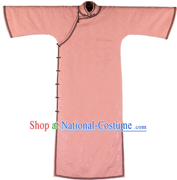 China National Women Dress Classical Cheongsam Traditional Pink Silk Qipao Costume