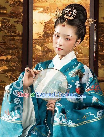 Ancient China Imperial Consort Hanfu Clothing Traditional Ming Dynasty Royal Countess Costumes Complete Set