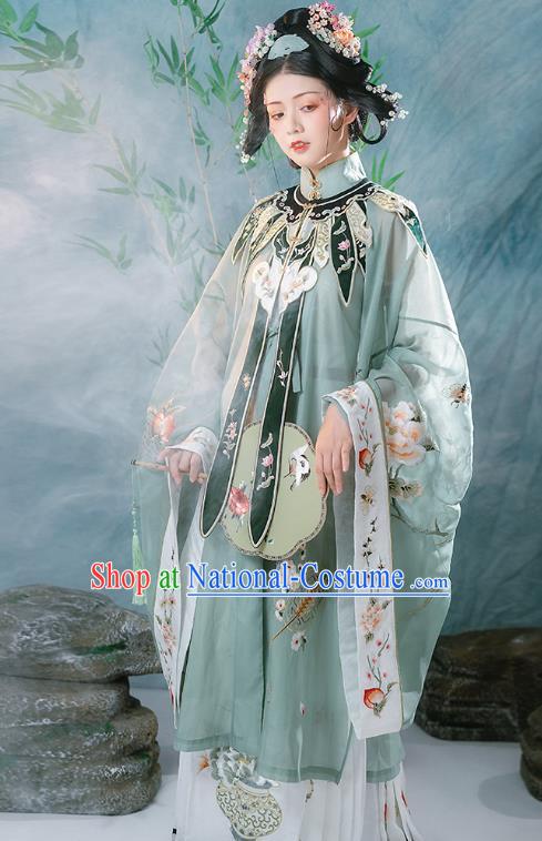 Ancient China Traditional Hanfu Clothing Traditional Ming Dynasty Court Women Embroidered Costumes