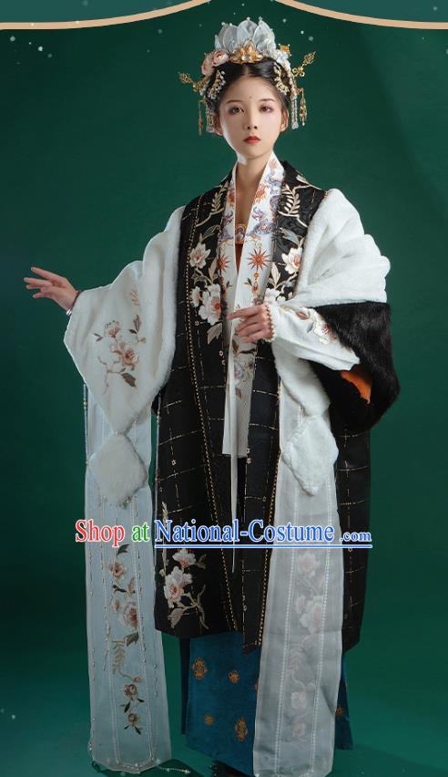 Ancient China Song Dynasty Imperial Consort Historical Costume Traditional Court Woman Hanfu Clothing Full Set