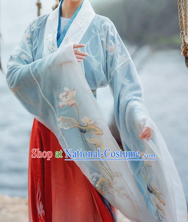 Ancient China Royal Princess Clothing Traditional Hanfu Dress Northern and Southern Dynasties Court Infanta Historical Costumes for Women