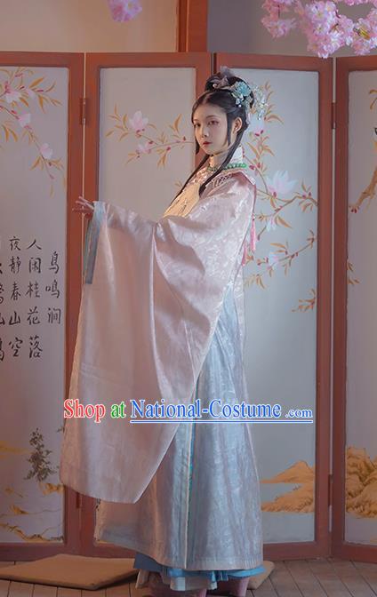 Ancient China Ming Dynasty Palace Princess Clothing Traditional Hanfu Dress Court Lady Historical Costumes Full Set