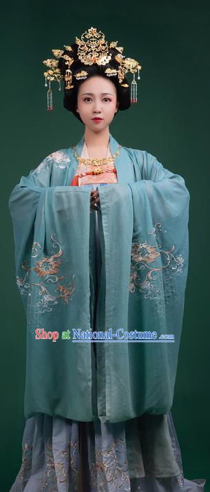 China Ancient Imperial Empress Historical Clothing Traditional Tang Dynasty Court Woman Hanfu Dress