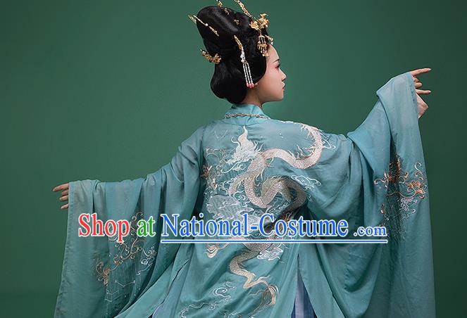 China Ancient Imperial Empress Historical Clothing Traditional Tang Dynasty Court Woman Hanfu Dress