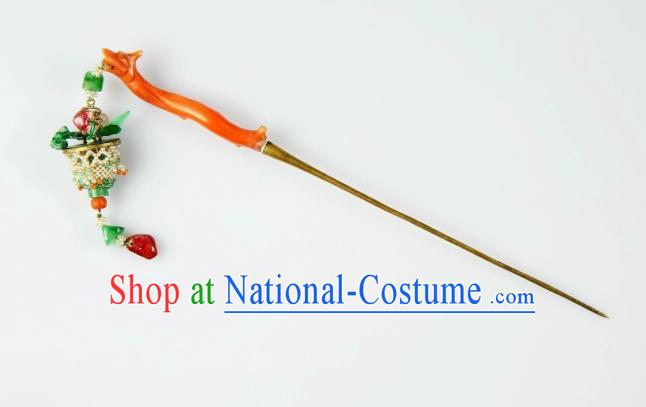 China Traditional Gems Hair Accessories Ancient Hanfu Pearls Hair Jewelry Ming Dynasty Empress Tassel Hairpin