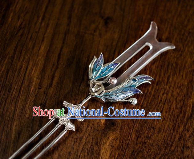 China Hanfu Crystal Hair Stick Traditional Han Dynasty Princess Hairpin Ancient Court Lady Hair Accessories