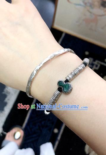 Chinese Traditional Jewelry Handmade Silver Bracelet Accessories