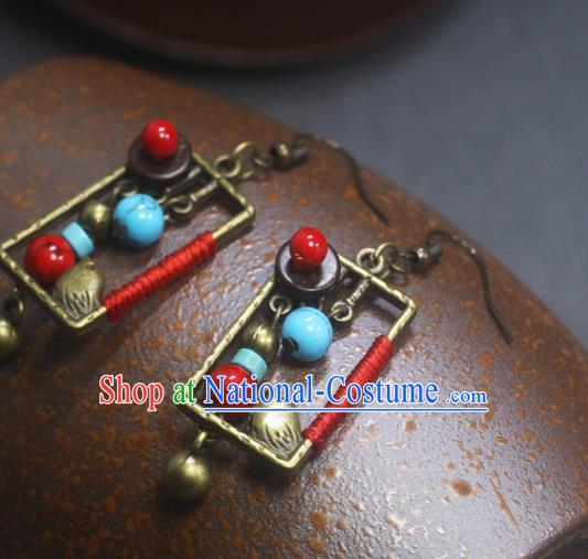 Handmade Chinese National Ear Accessories Traditional Earrings