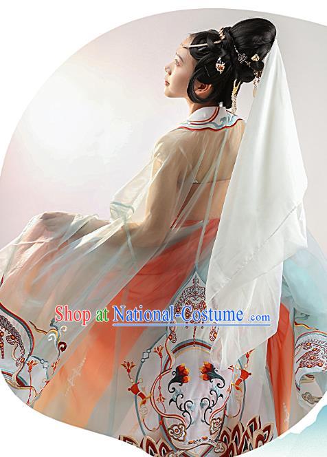 China Tang Dynasty Court Lady Hanfu Dress Traditional Ancient Royal Princess Historical Clothing