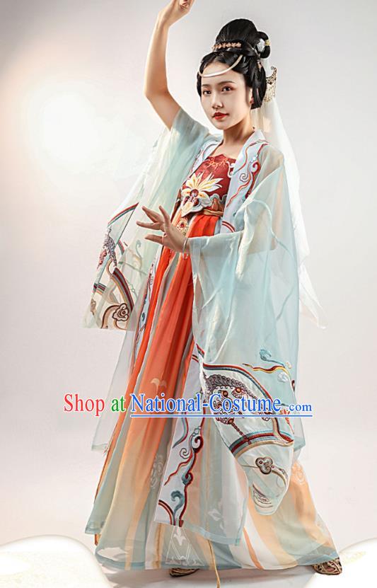 China Tang Dynasty Court Lady Hanfu Dress Traditional Ancient Royal Princess Historical Clothing