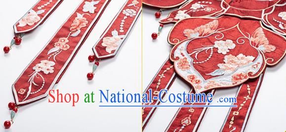 China Ancient Palace Princess Historical Clothing Ming Dynasty Embroidered Costumes Traditional Wedding Red Hanfu Dress